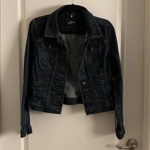 Loft dark jean jacket